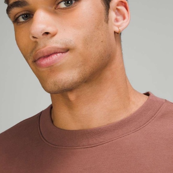 Lululemon French Terry Oversized Long Sleeve CrewSmoky Topaz Mens Size M - Picture 2 of 12